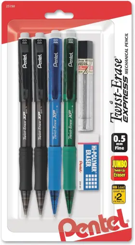 Qe415lzbp4 Pentel 730883 Twist-erase Express Mechanical Pencils No. 2 Medium Lead