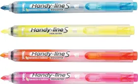 Sxs15bp4m Pentel Handy-line S Retractable Highlighter Chisel Tip Assorted Ink Colors 4/