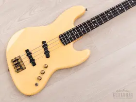 J-j175 Pgm 1983 Moon Emg Jazz Bass Pearl White Ash And Ebony Japan