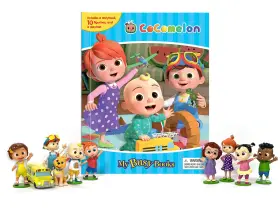 2764356552 Phidal Cocomelon My Busy Books - Storybook 10 Figurines Playmat