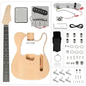 Pinikuyiro 797417208500 Diy 6 String Electric Guitar Kits Mahogany Body Maple Tl Style