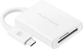 Platinum 600603296918 - Usb-c To Sd And Microsd Card Reader White