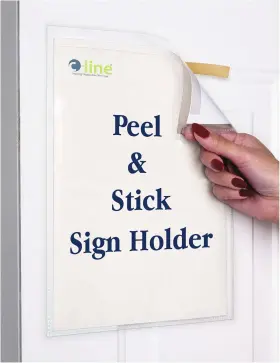 36911 Products Inc Peel And Stick Display Pockets Clear 8.5 X 11 Inches 10 Per Pack