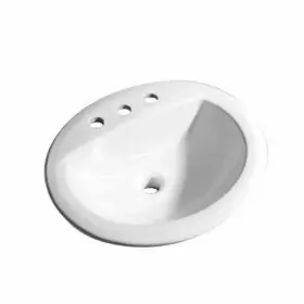 Pf19168 Proflo 781889160121 Rockaway 19 Inch Oval Vitreous China Drop In Bathroom Sink