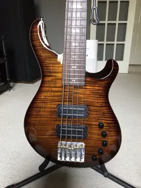 101566 Prs Bw N Grainger 5 5-string Bass Black Gold Burst Stunning 10 Top