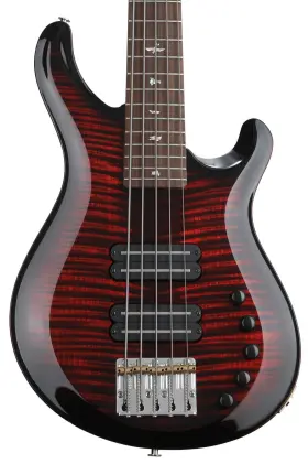10-top Prs 101568 72 N Grainger 5-string Bass Guitar - Fire Smokeburst With Rosewood