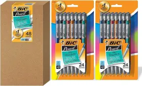 Wx7az668 Razors Bic Xtra Precision No 2 Mechanical Pencils With Erasers 24 Count Multicolor
