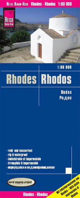 Reise Know-how Rump Gmbh 783831774203 Rhodes Greece Travel Map 180 000 English And Spanish French German