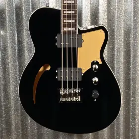 65875 Reverend 810149561160 Dub King 4 String Semi Hollow Bass Midnight Black #65875 Blem