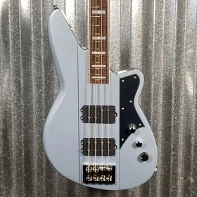 65840 Reverend 810149561184 Thundergun 4 String Bass Metallic Silver Freeze #65840