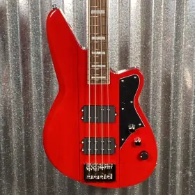 65854 Reverend 810149561191 Thundergun 4 String Bass Transparent Cherry #65854
