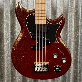 69284 Reverend 810183037966 Wattplower Mark Ii Root Beer Sparkle 4 String Short Scale Bass #69284