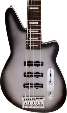 Tri5-g-svbu-rw-jrjrjr-x-ht Reverend Triad 5-string Bass Guitar - Silver Burst