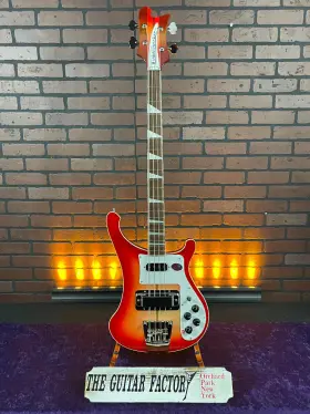 4003-6703-u Rickenbacker 2022 4003 Stereo Bass Guitar - Fireglo With Hard Case