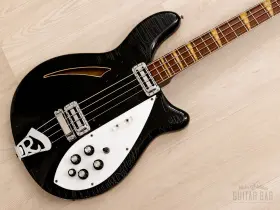 4005 Rickenbacker 1966 Vintage Semi-hollow Bass Jetglo With Toaster Pickups