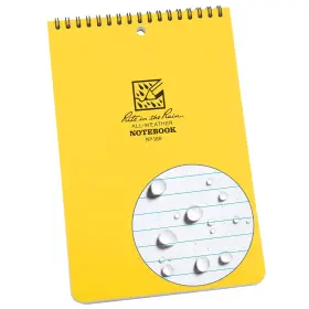 Rite In The Rain 632281169116 Weatherproof 6 Inch X 9 Top Spiral 9.25 0.375 Yellow