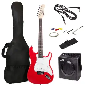Rockjam 025087003930 Electric Guitar Superkit With 10-watt Amp Gig Bag Picks And Online Lessons 6
