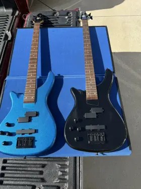 Lx200blh-pbk Rogue 2 Left-handed Series Iii Electric Bass Guitars Pearl Black And Turquoise
