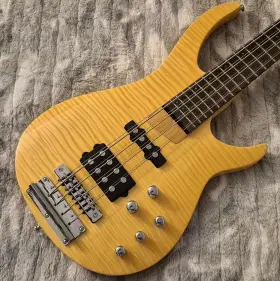 Lx408 Rogue Pro - 8-string Bass 2010s Natural / Yellow Flamed Maple Case