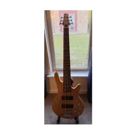 71950710 Rollins 6 String Electric Bass Guitar Natural Maple Body Rosewood Fretboard