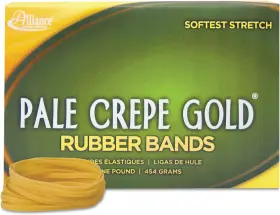 21405 Rubber Company Inc. Pale Crepe Gold Bands Size #117b 1 Lb Box Contains Approx