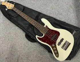 Mevjj5moowl Sadowsky 2022 Vintage Olympic White Metroexpress 5-string Jj With Rsd Gig Bag