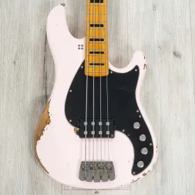 Canv4-001361 Sandberg Guitars California Vm-4 Bass Maple Fingerboard Hardcore Aged Shell Pink