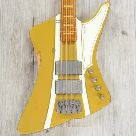 Fe4-000253 Sandberg Guitars Forty Eight Bass Roasted Maple Fretboard Hardcore Aged Gold