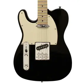 Sawtooth 811501043751 Et Series Left-handed Electric Guitar Black With Aged White Pickguard