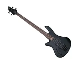 Schecter 081544701561 Stiletto Stealth-4 Left Handed Bass Guitar - Satin Black B-stock