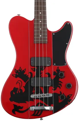 2241 Schecter Simon Gallup Ultra Signature Bass Guitar - Red