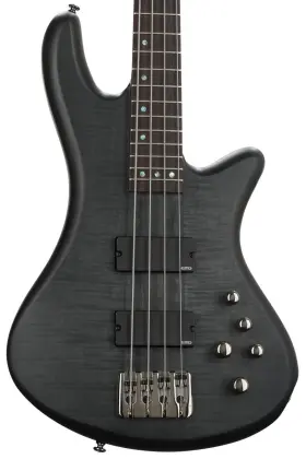 2711 Schecter Stiletto Studio 4 Bass Guitar - See-thru Black Satin