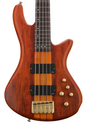 2720 Schecter Stiletto Studio 5 Bass Guitar - Honey Satin