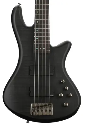 2721 Schecter Stiletto Studio 5 Bass Guitar - See-thru Black Satin