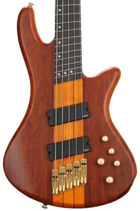 2794 Schecter Stiletto Studio 5 Ff Bass Guitar - Honey Satin