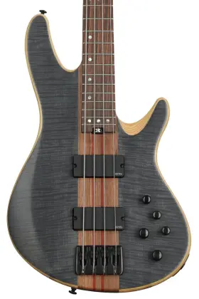 2871 Schecter Charles Berthoud Cb-4 Signature Bass Guitar - See-thru Black Satin