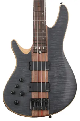 2872 Schecter Charles Berthoud Cb-4 Signature Left-handed Bass Guitar - See-thru
