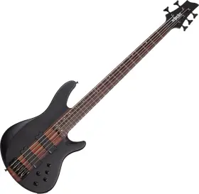 2873 Schecter Cb-5 Charles Berthoud Bass See Thru Black Satin
