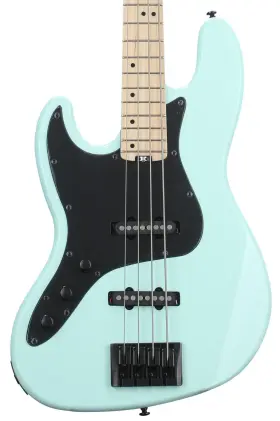 2914 Schecter J-4 Left-handed Bass Guitar - Sea Foam Green