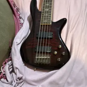 311639167 Schecter Sgr Electric Bass Guitar 5 String Solid Body Brown Right-handed