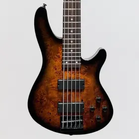 603039009 Schecter C-5 Standard 5 String Electric Bass Guitar - Tobacco Burl