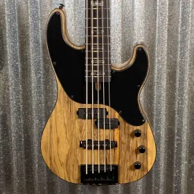 1190 Schecter 810051472196 Model-t 5 Exotic String Bass Natural Satin Black Limba #1190