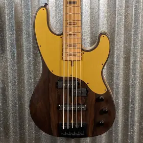 1494 Schecter 810051472813 Model-t 5 Exotic Ziricote String Bass #1494