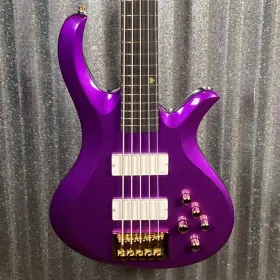 1425 Schecter 810051474022 Freezesicle-5 Ricky Inch Freeze Smith 5 String Bass Purple #1425
