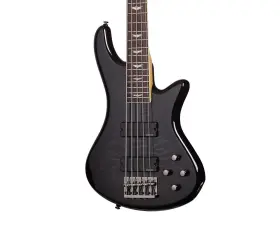 Schecter 839212001570 Stilleto Extreme 5 5-string Bass Guitar - See-thru Black