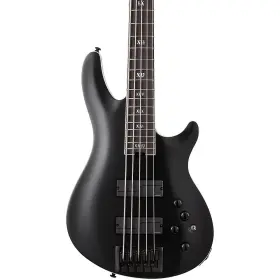19788139954 Schecter Guitar Research 197881309954 Sls Elite-5 Evil Twin 5-string Electric Bass Satin Black Rf
