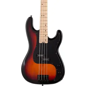 2921 Schecter Guitar Research P-4 4 String Electric Bass 3-tone Burst Black Pickguard