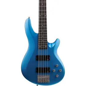 Schecter Guitar Research 810051474084 C-5 Deluxe Electric Bass Satin Metallic Light Blue