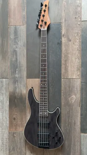 St250818176 Schecter Electric Bass Guitar 5-string Solid Body Black Right-handed