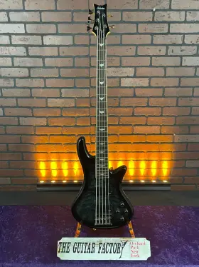 Stilettoex5-0722-u Schecter 2018 Stiletto Extreme 5 Electric Bass Guitar - See-thru Black
